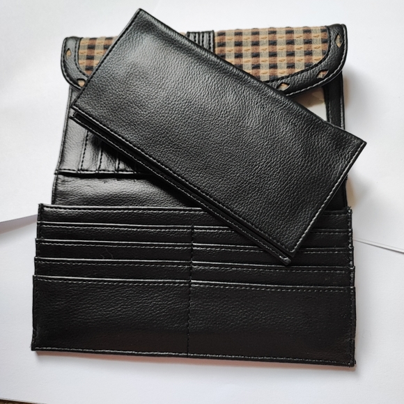 SALE - Longaberger Homestead Pattern Trifold Wallet Checkbook Case Cover NWOT - Picture 5 of 6